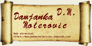 Damjanka Molerović vizit kartica